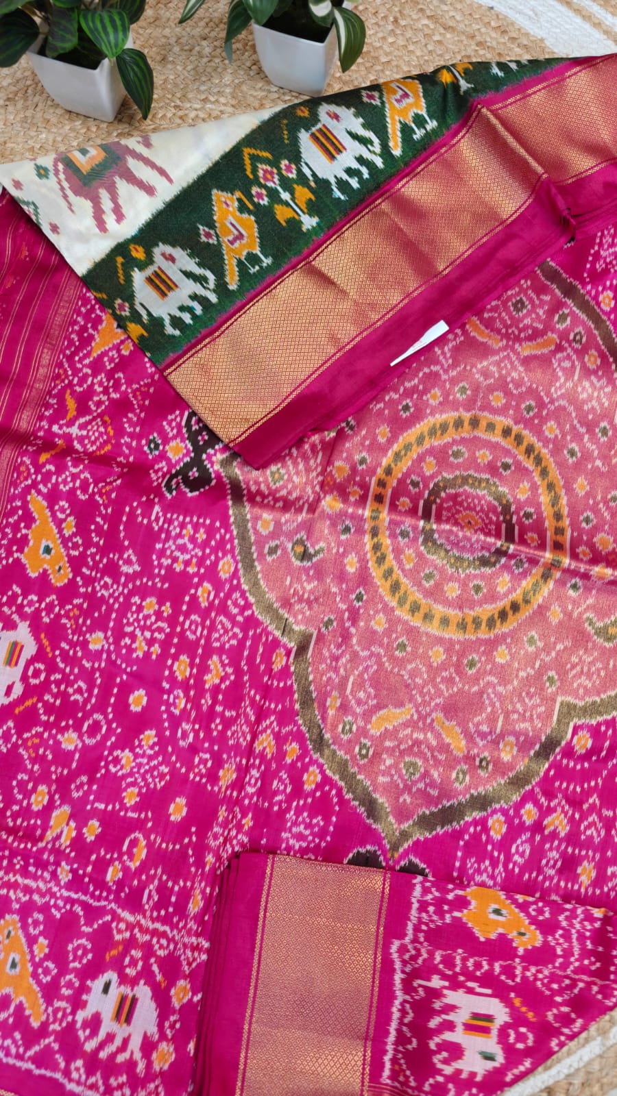 Sold Out Pochampalli Patola Ikkat Pure Silk Saree – A Symphony of Tradition & Grace-Sold in Bangalore