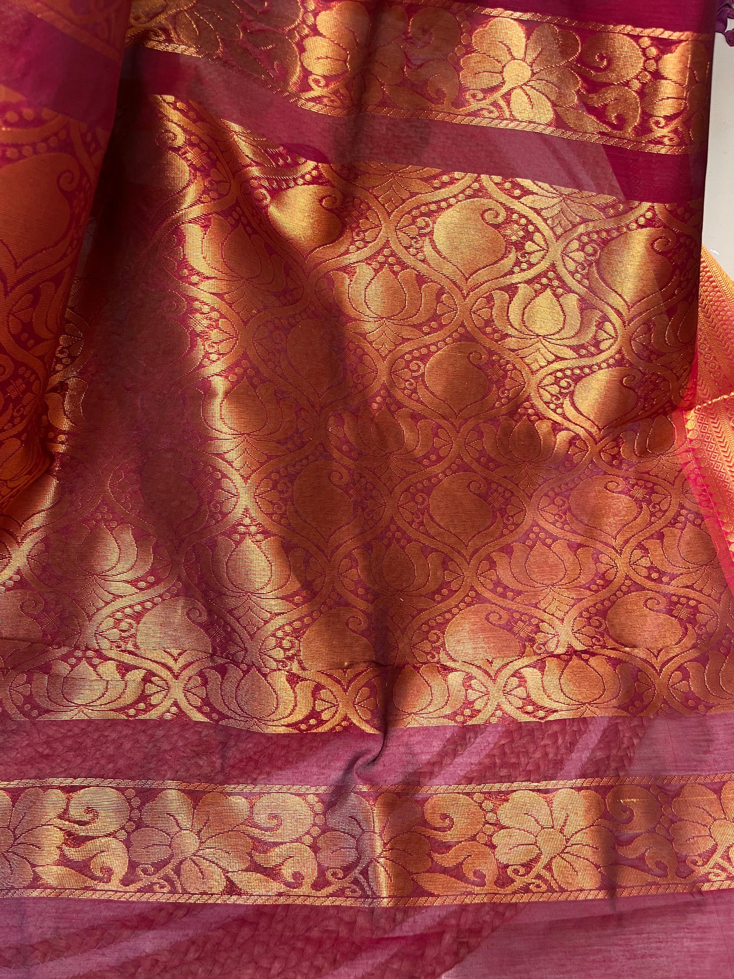 Maheshwari Semi Silk Saree Premium Quality-Sold in Bangalore