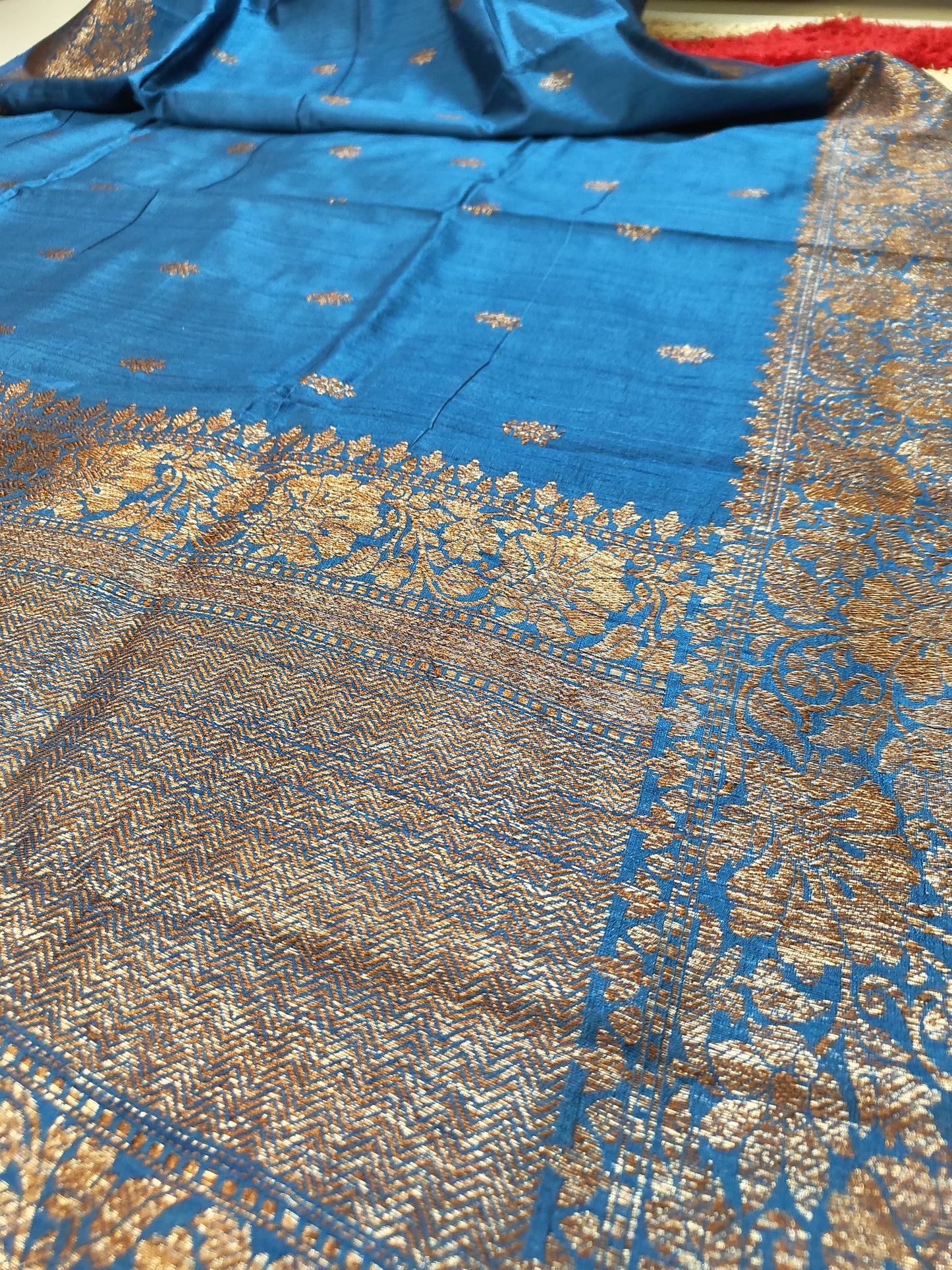 Pure Tussar Raw Silk Benarasi Saree-Sold in Bangalore