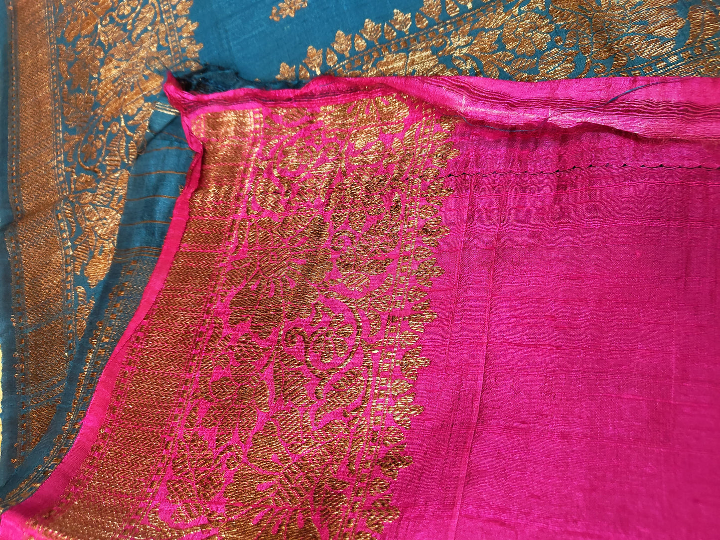 Pure Tussar Raw Silk Benarasi Saree-Sold in Bangalore
