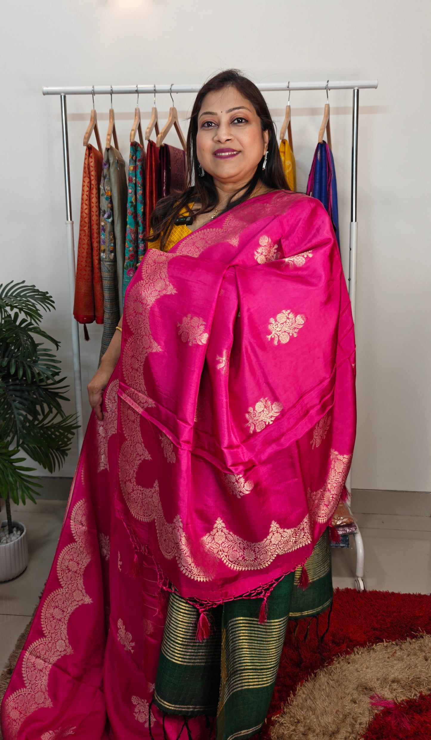 Sold out Semi Mango Silk Saree