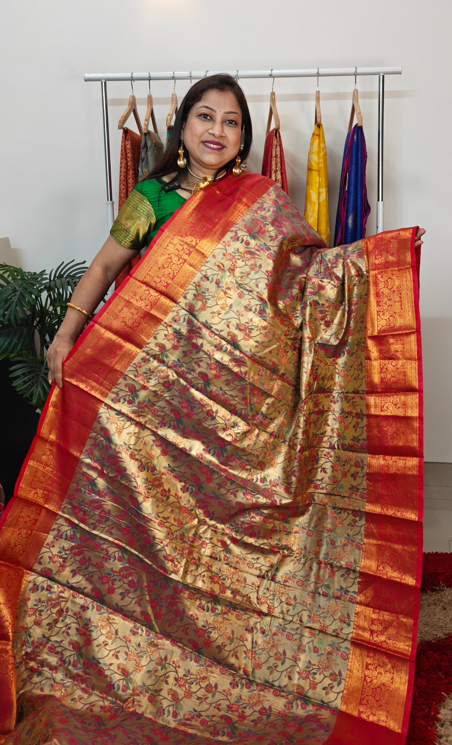 Semi Tissue Kanjeevaram Silk Saree