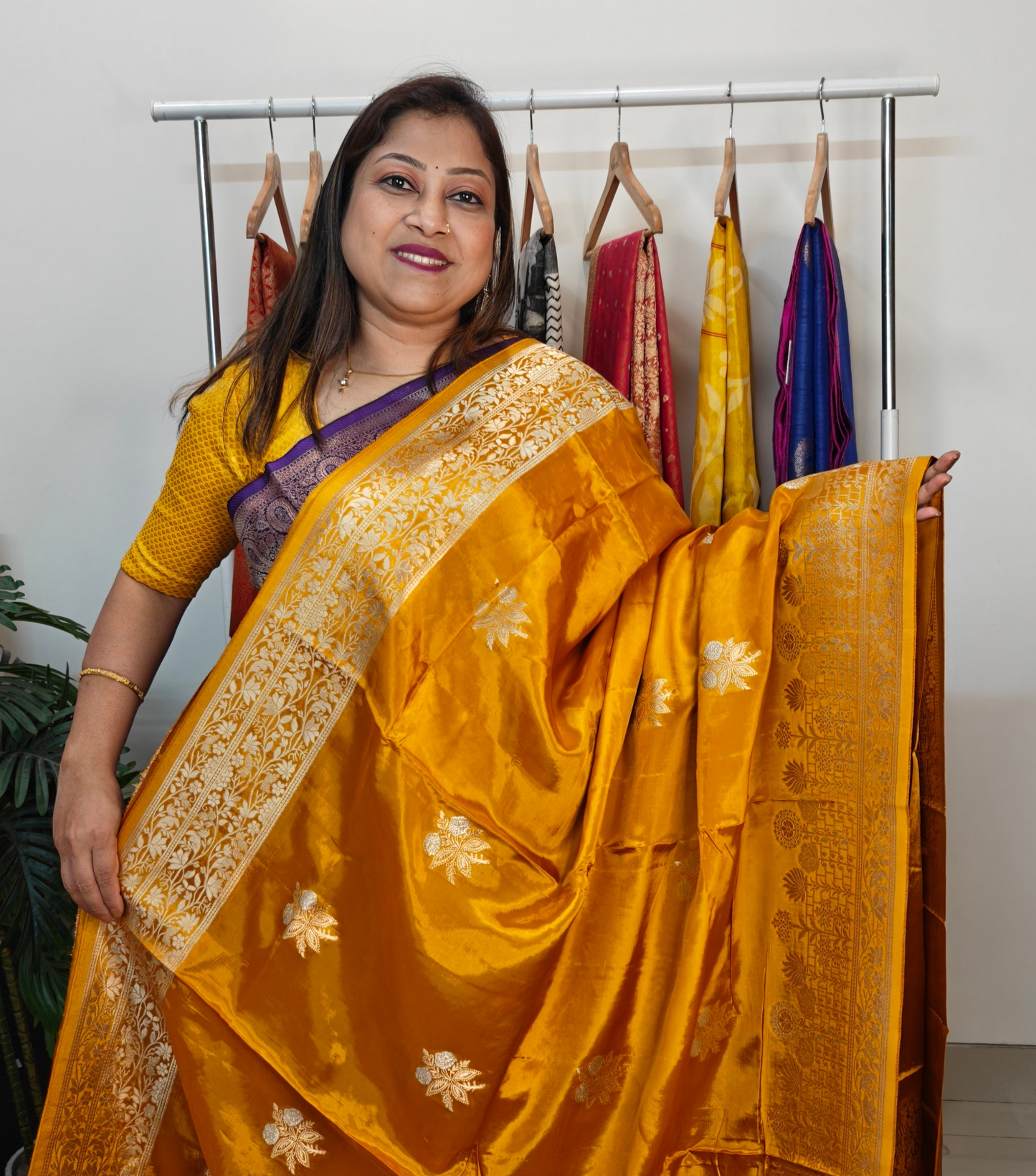 Semi Mashru Katan Banarasi
