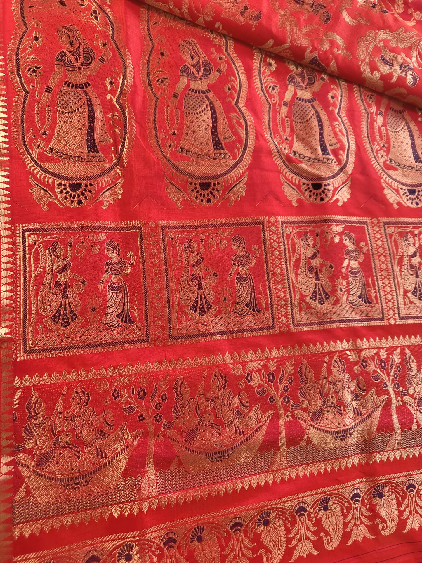 Pure Swarnachari 4-Ply Saree, Dual-Tone Authentic – A Tale of Elegance and Tradition