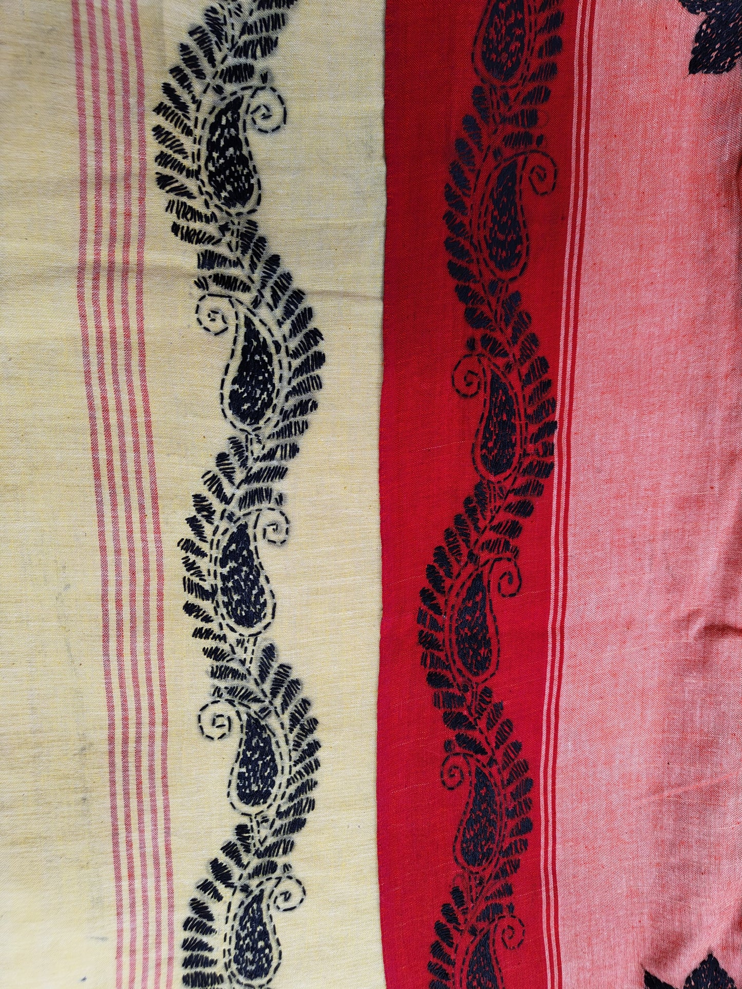 Pure Khadi cotton kantha Saree- A Blend of Elegance and Comfort