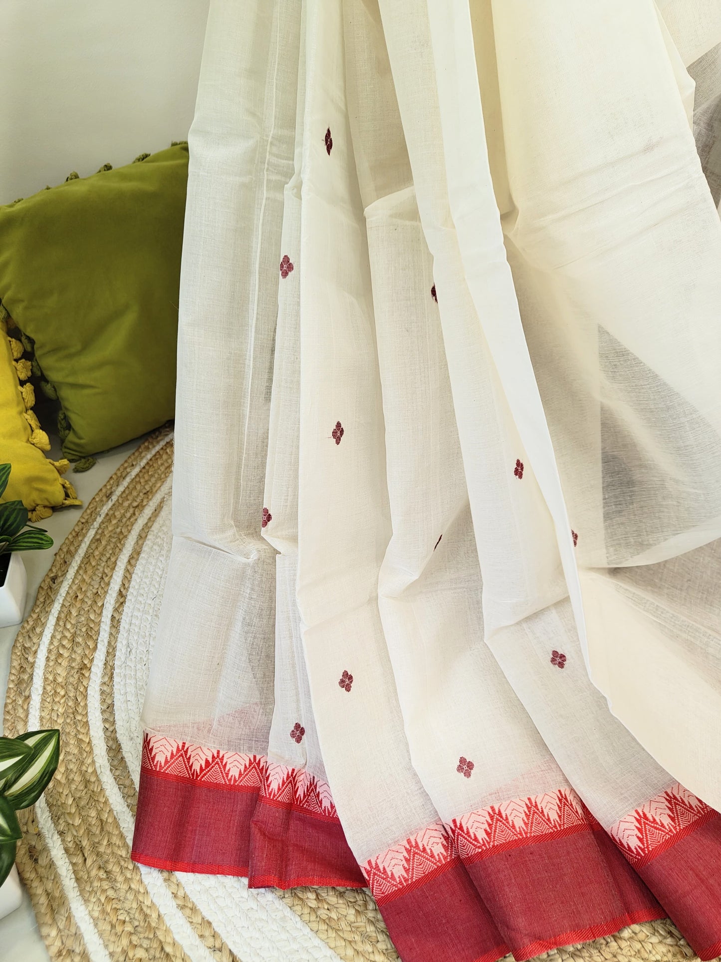 Sold Out Phulia Cotton Saree Handloom with Temple Weave-Sold in Bangalore