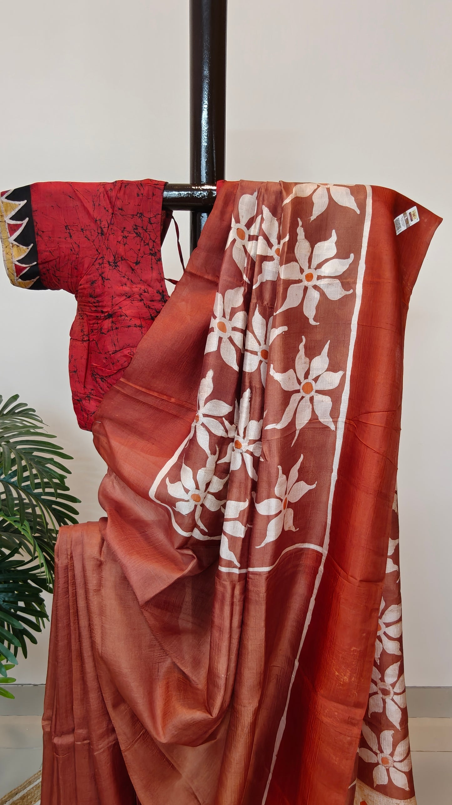 Sold out Pure Murshidabad Silk Saree – Hand painted , Shakti and Shuli
