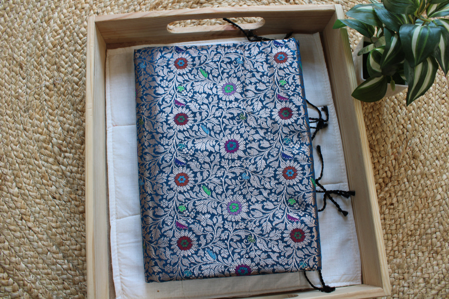 Sold Out Semi Munga Tussar Silk Banarasi Saree with Minakari Weaves-Sold in Bangalore