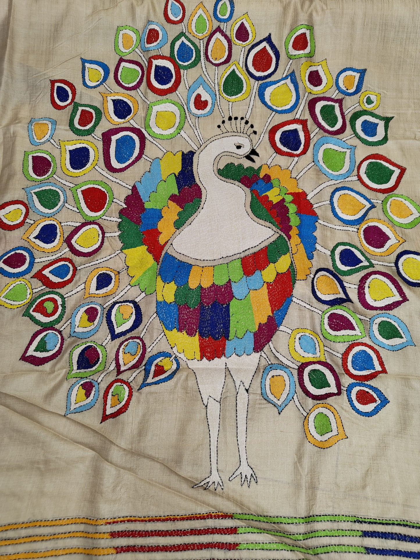 Pure Tussar Gachi By Gachi Silk Kantha Saree