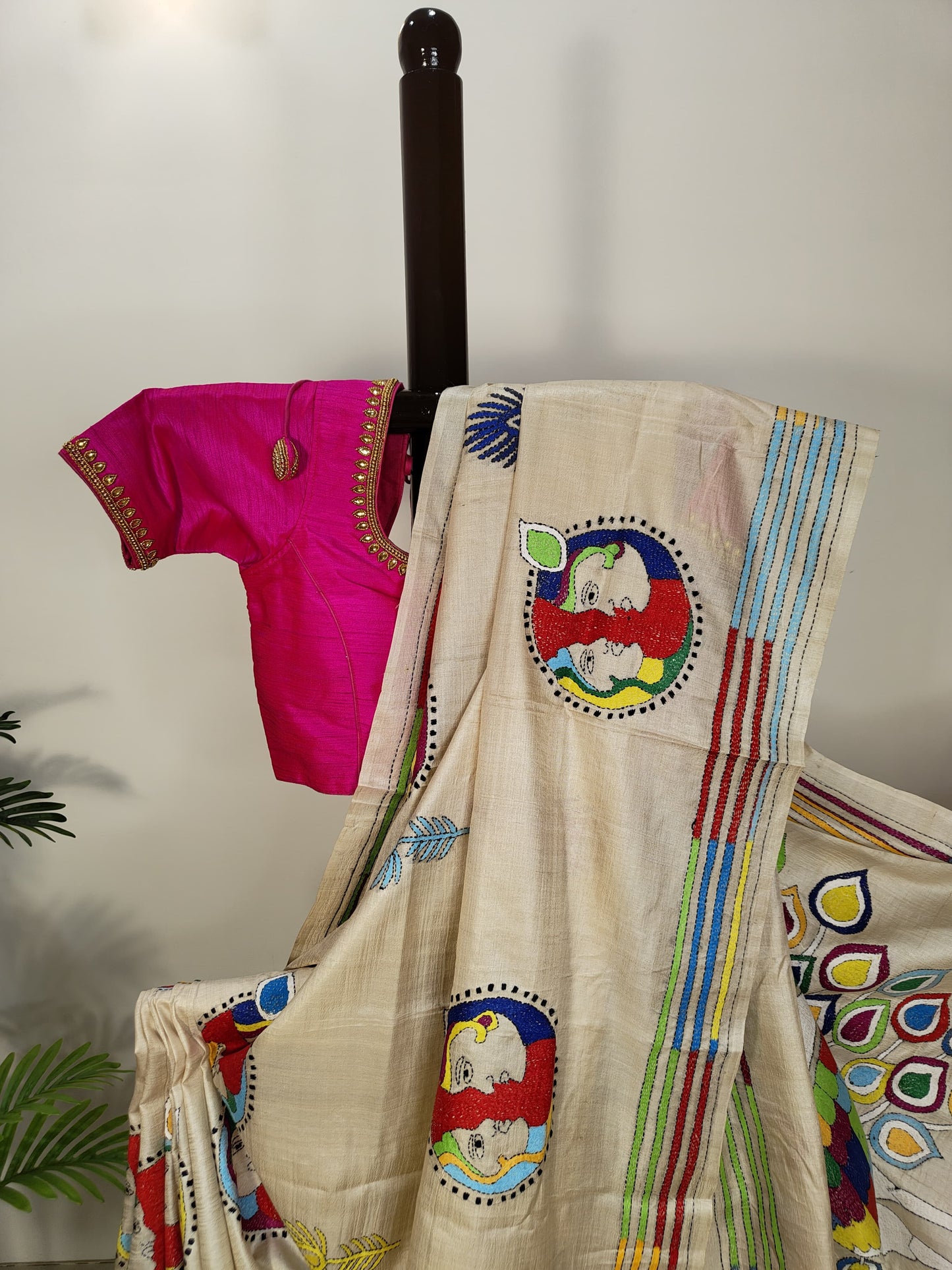 Pure Tussar Gachi By Gachi Silk Kantha Saree