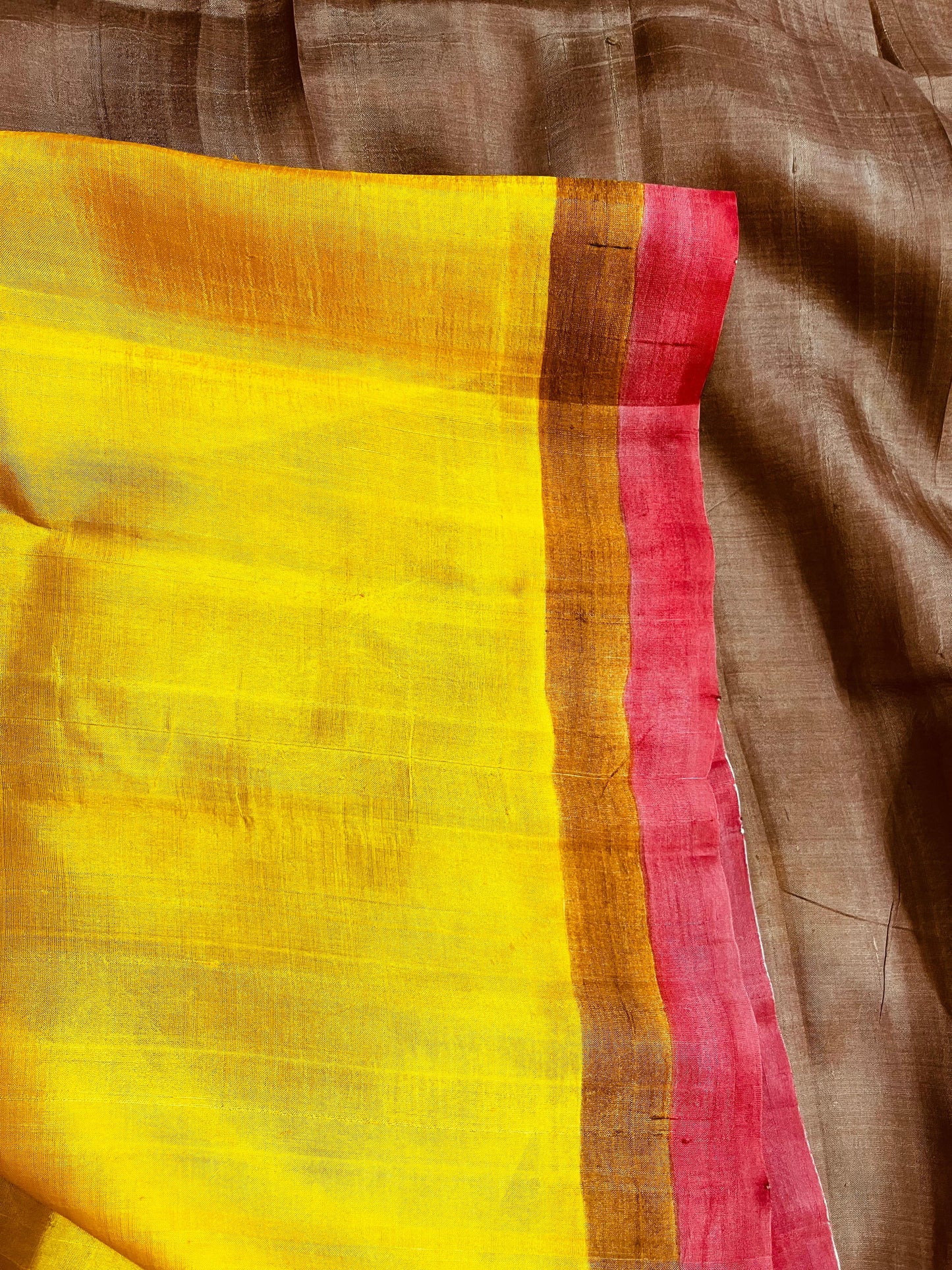 Pure Murshidabad Silk Hand-Painted Concept Saree