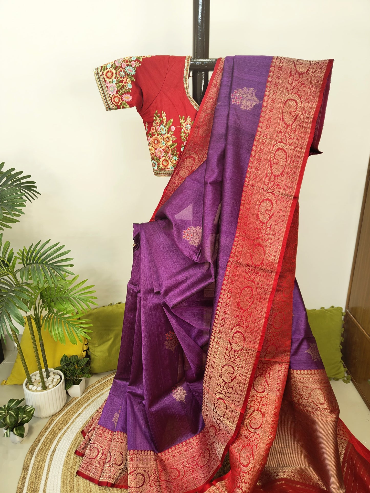 Sold out Pure Tussar Raw Silk Benarasi Saree, Silk mark Certified-Sold in Kolkata