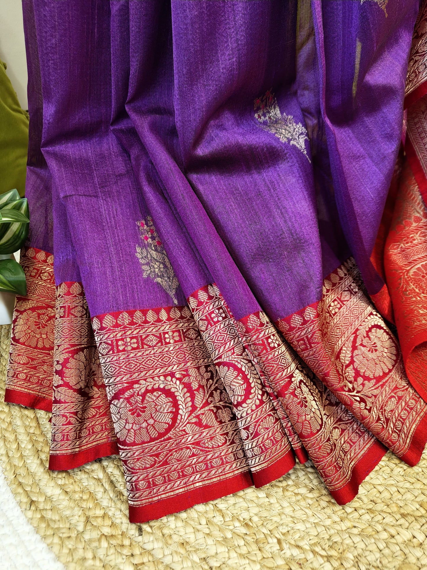 Sold out Pure Tussar Raw Silk Benarasi Saree, Silk mark Certified-Sold in Kolkata
