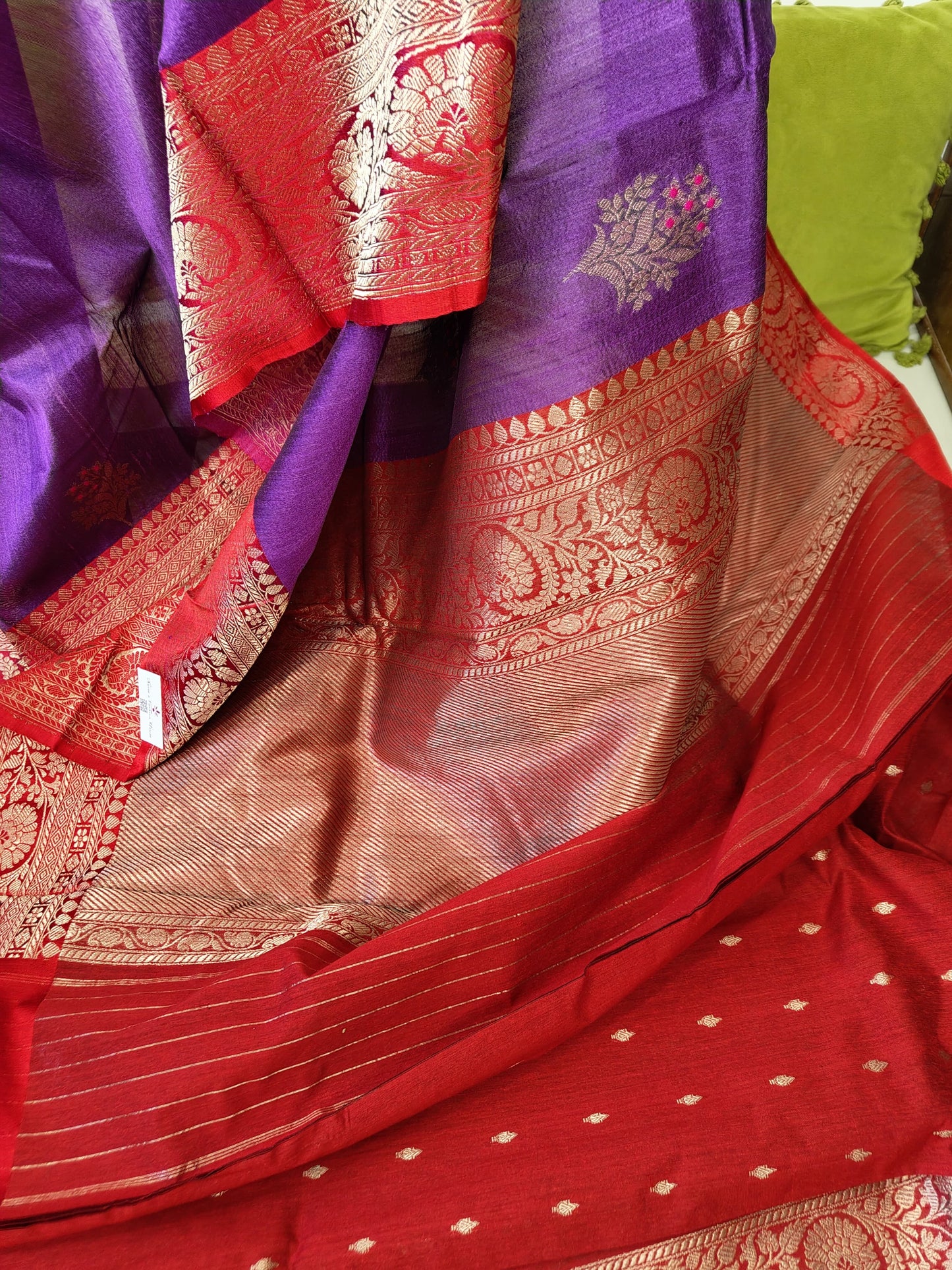 Sold out Pure Tussar Raw Silk Benarasi Saree, Silk mark Certified-Sold in Kolkata