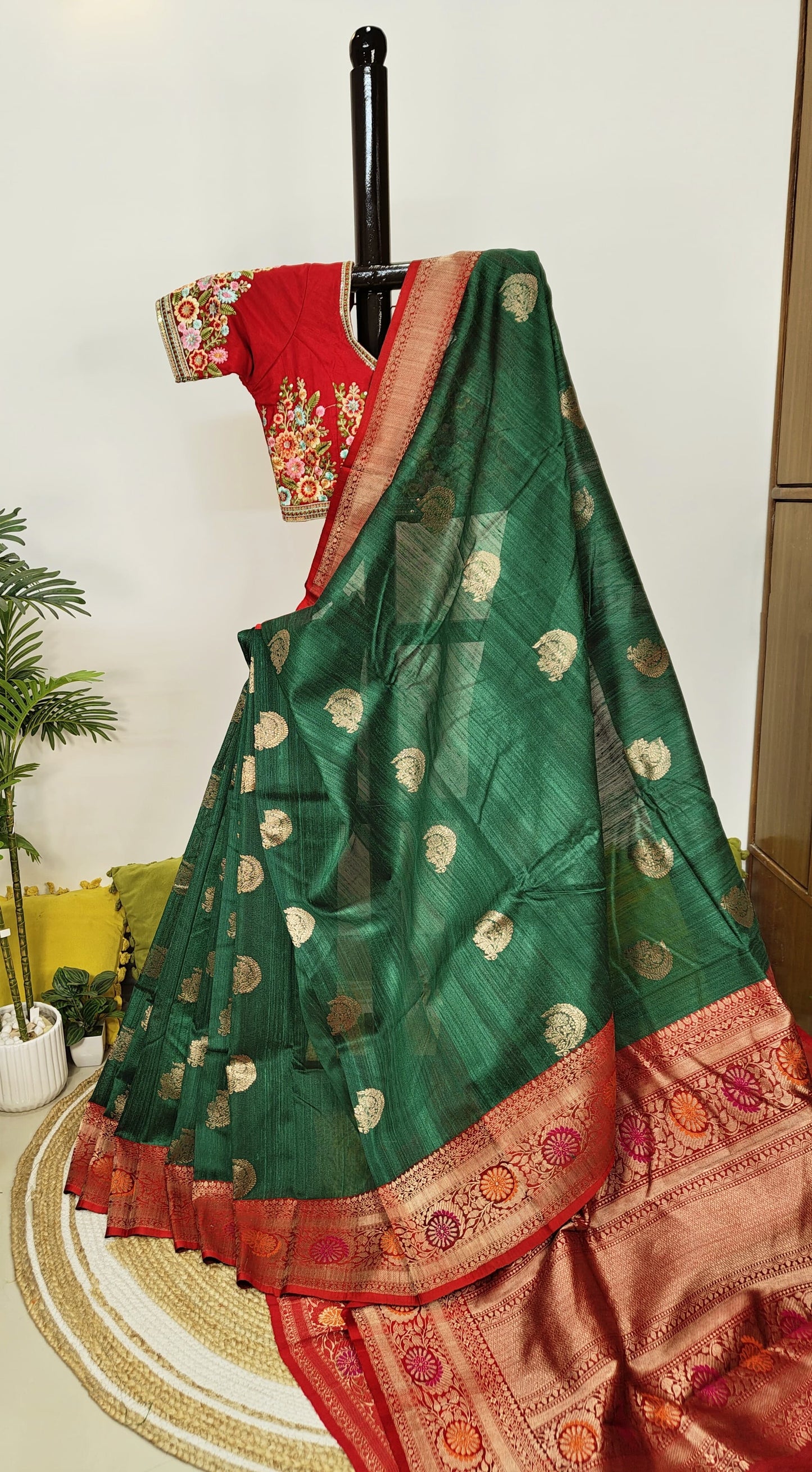 Sold out Pure Tussar Raw Silk Benarasi Saree-Sold in Kolkata