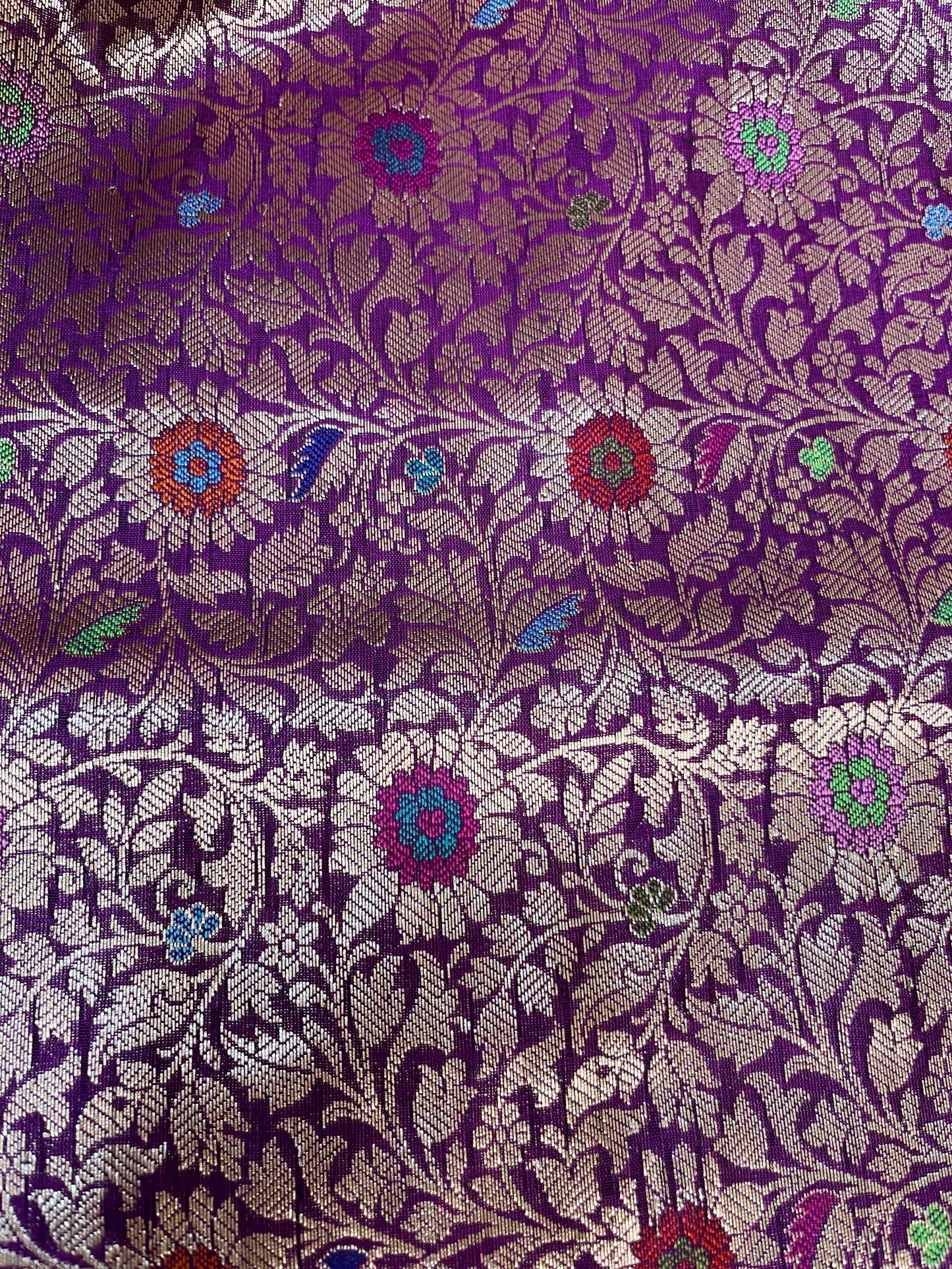 Sold Out Semi Munga Tussar Silk Banarasi Saree with Minakari Weaves