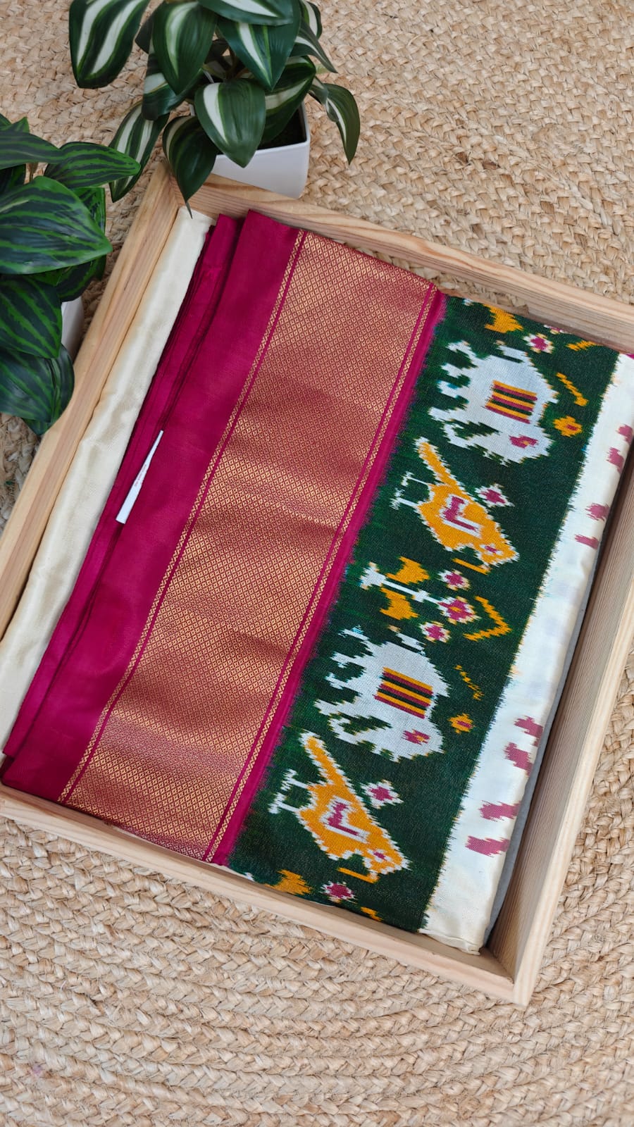 Sold Out Pochampalli Patola Ikkat Pure Silk Saree – A Symphony of Tradition & Grace-Sold in Bangalore