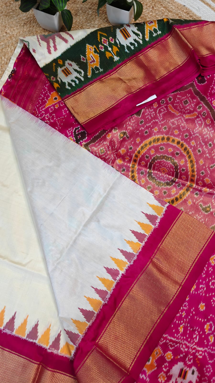 Sold Out Pochampalli Patola Ikkat Pure Silk Saree – A Symphony of Tradition & Grace-Sold in Bangalore