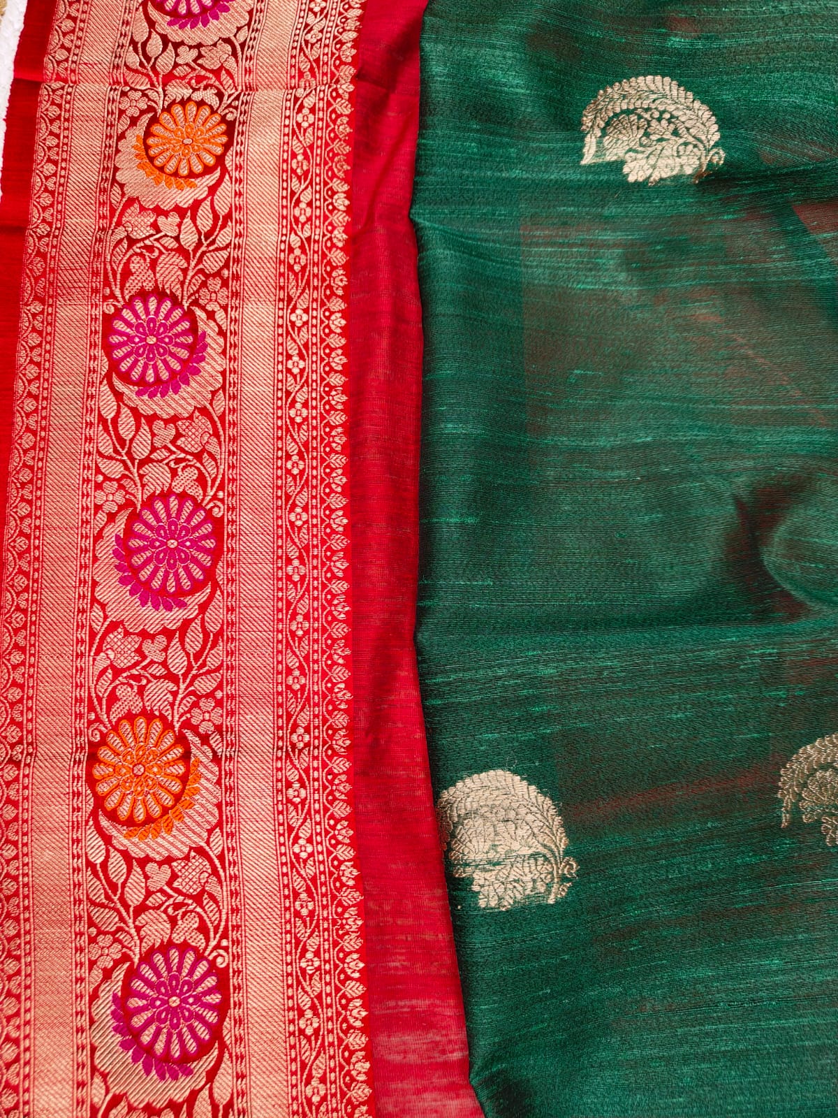 Sold out Pure Tussar Raw Silk Benarasi Saree-Sold in Kolkata