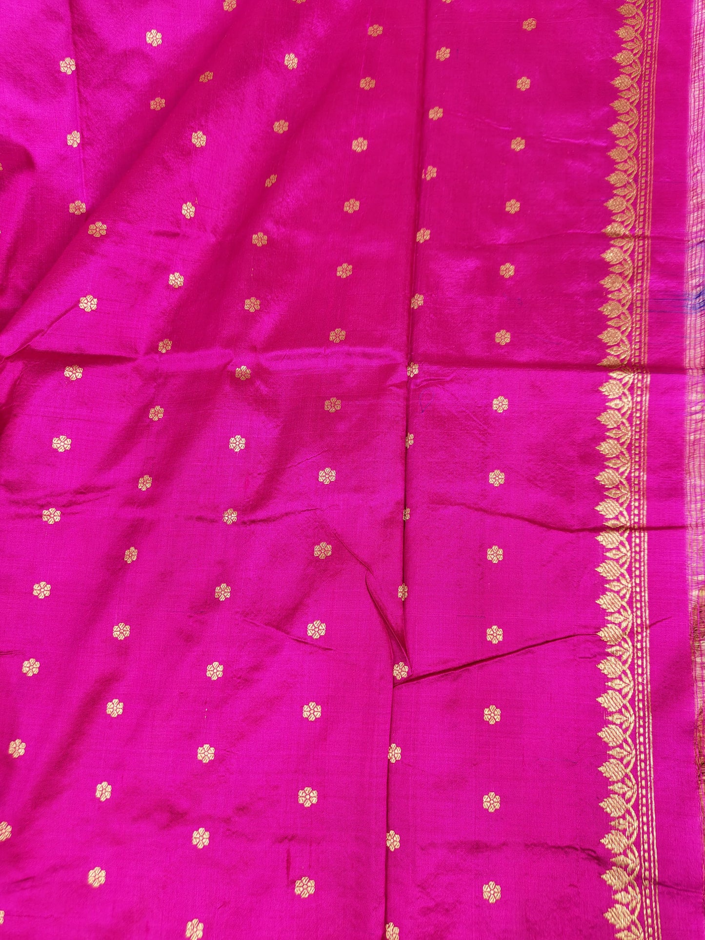 Pure Tussar Raw Silk Benarasi Saree, Silk mark Certified