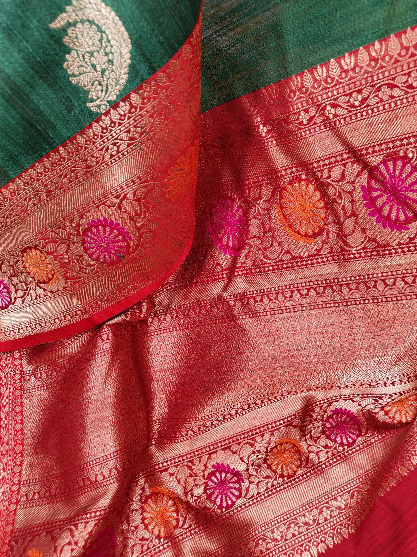 Sold out Pure Tussar Raw Silk Benarasi Saree-Sold in Kolkata