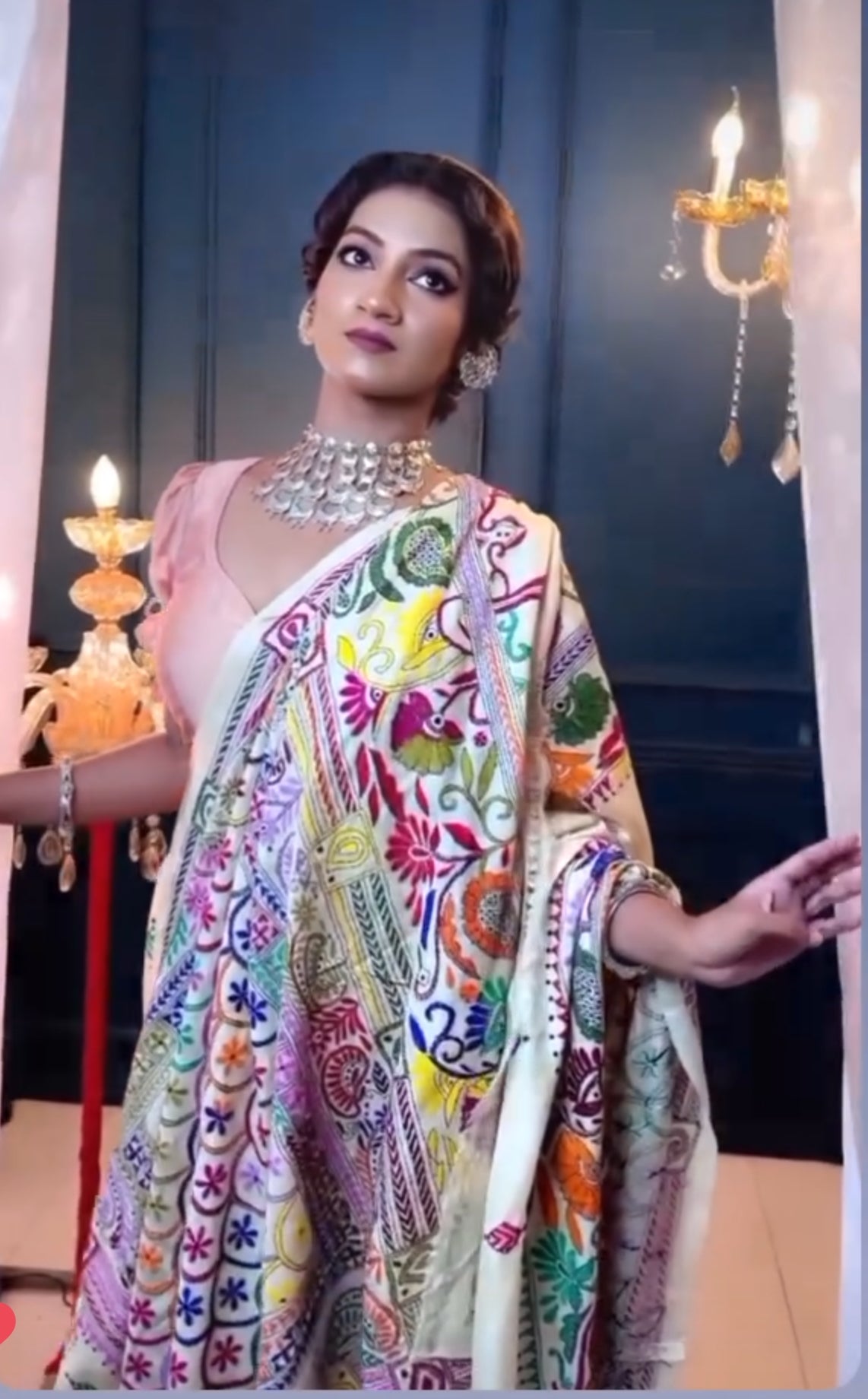 Sold out Pure Tussar Gachi by Gachi Silk Kantha Stitch Saree – A Timeless Masterpiece