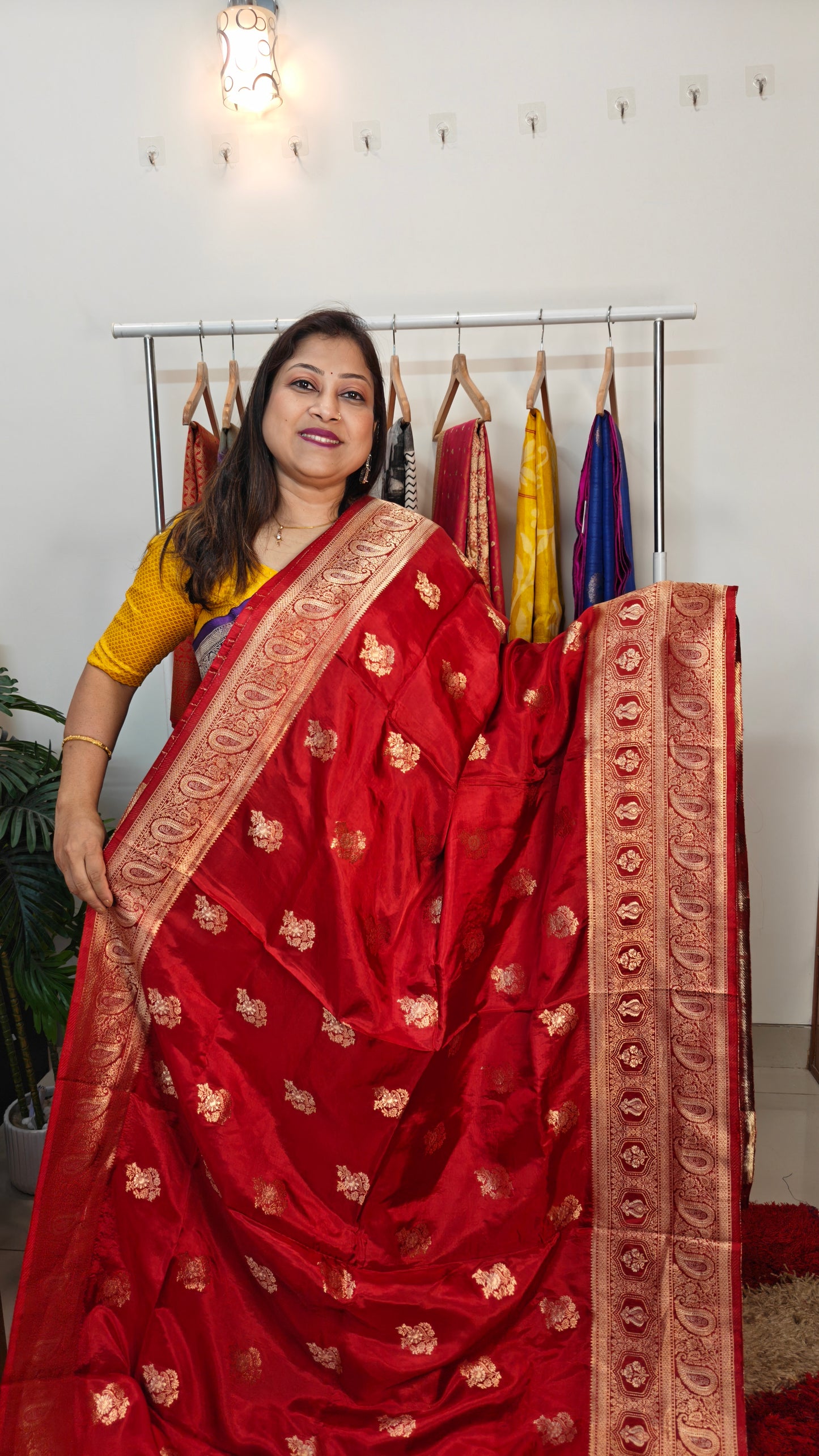 Sold out Semi Mashru Katan Banarasi