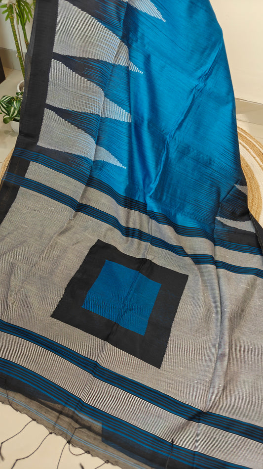 Handloom Saree Woven Temple Border