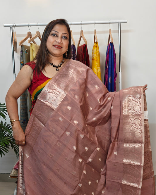 Sold out Semi Silk Benarasi Saree -Light Weight Beauty