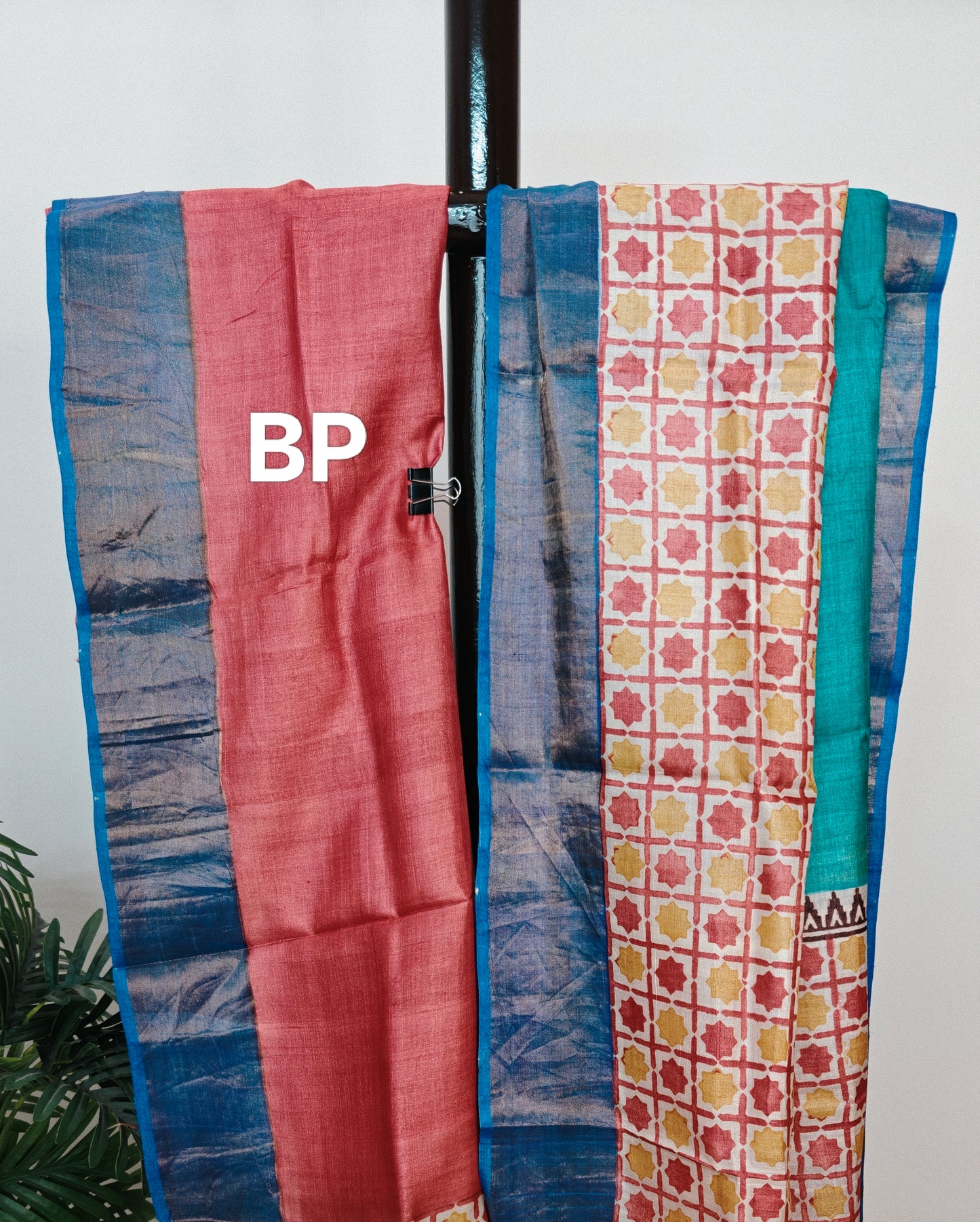 Pure Tussar Silk Hand-painted Saree