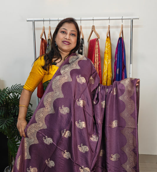 Semi Mango Silk Saree