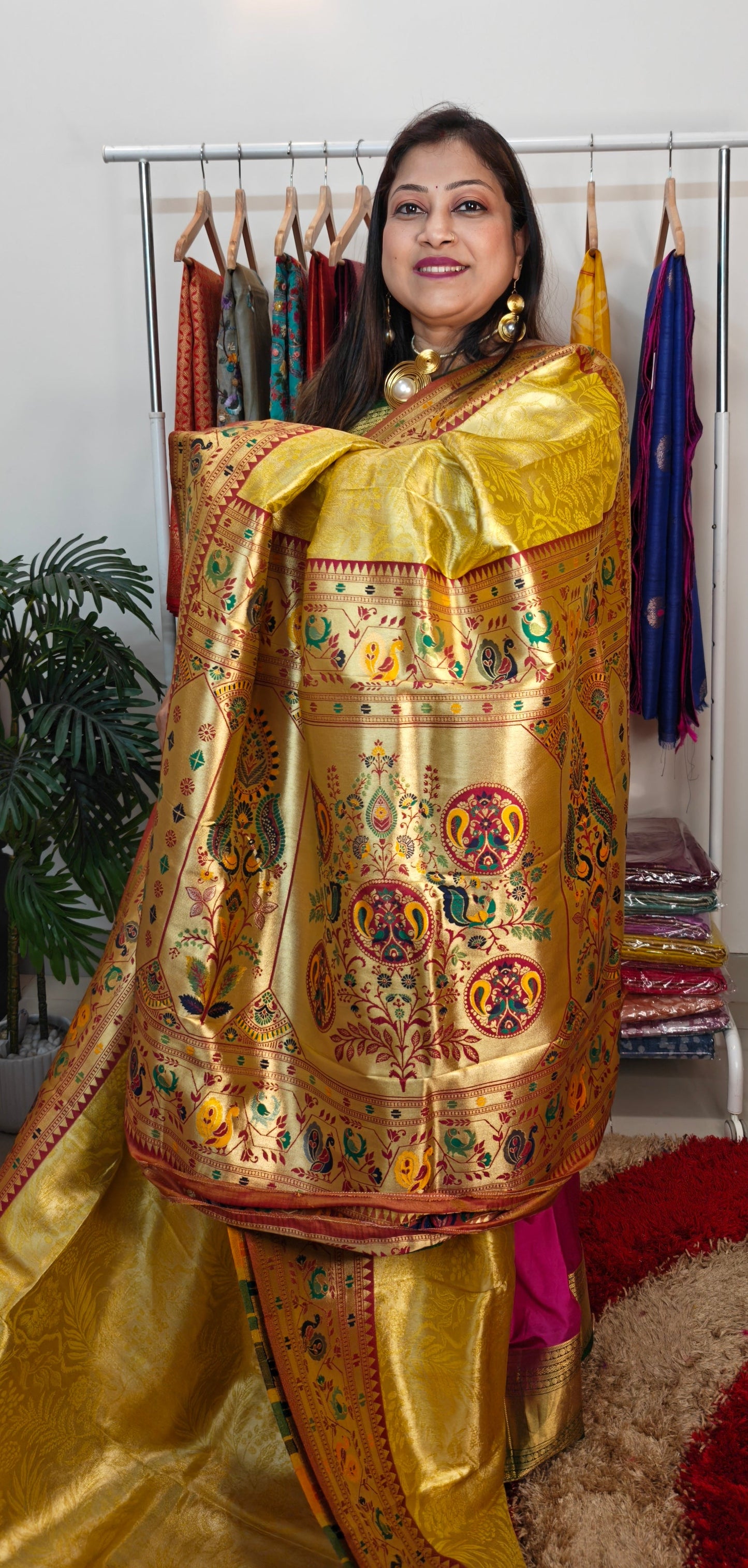 Semi Tissue Paithani Silk Saree