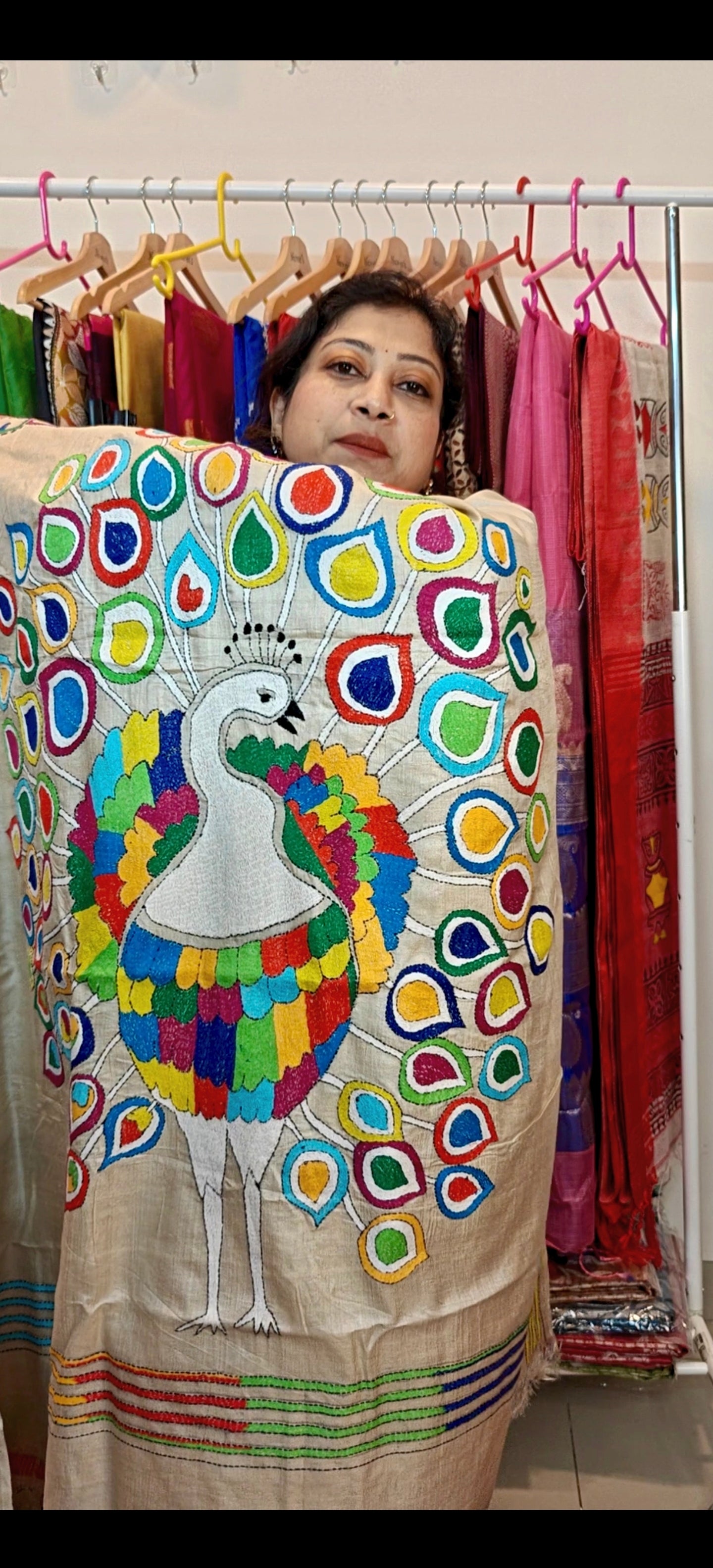 Pure Tussar Gachi By Gachi Silk Kantha Saree