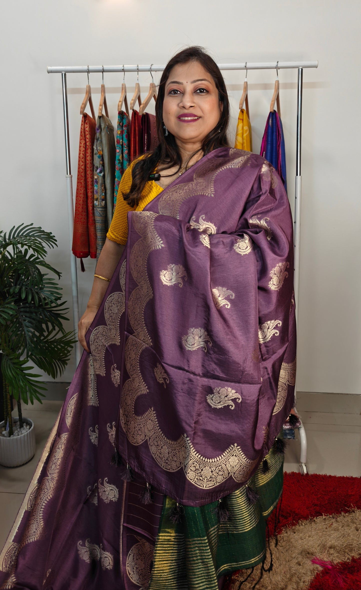 Semi Mango Silk Saree