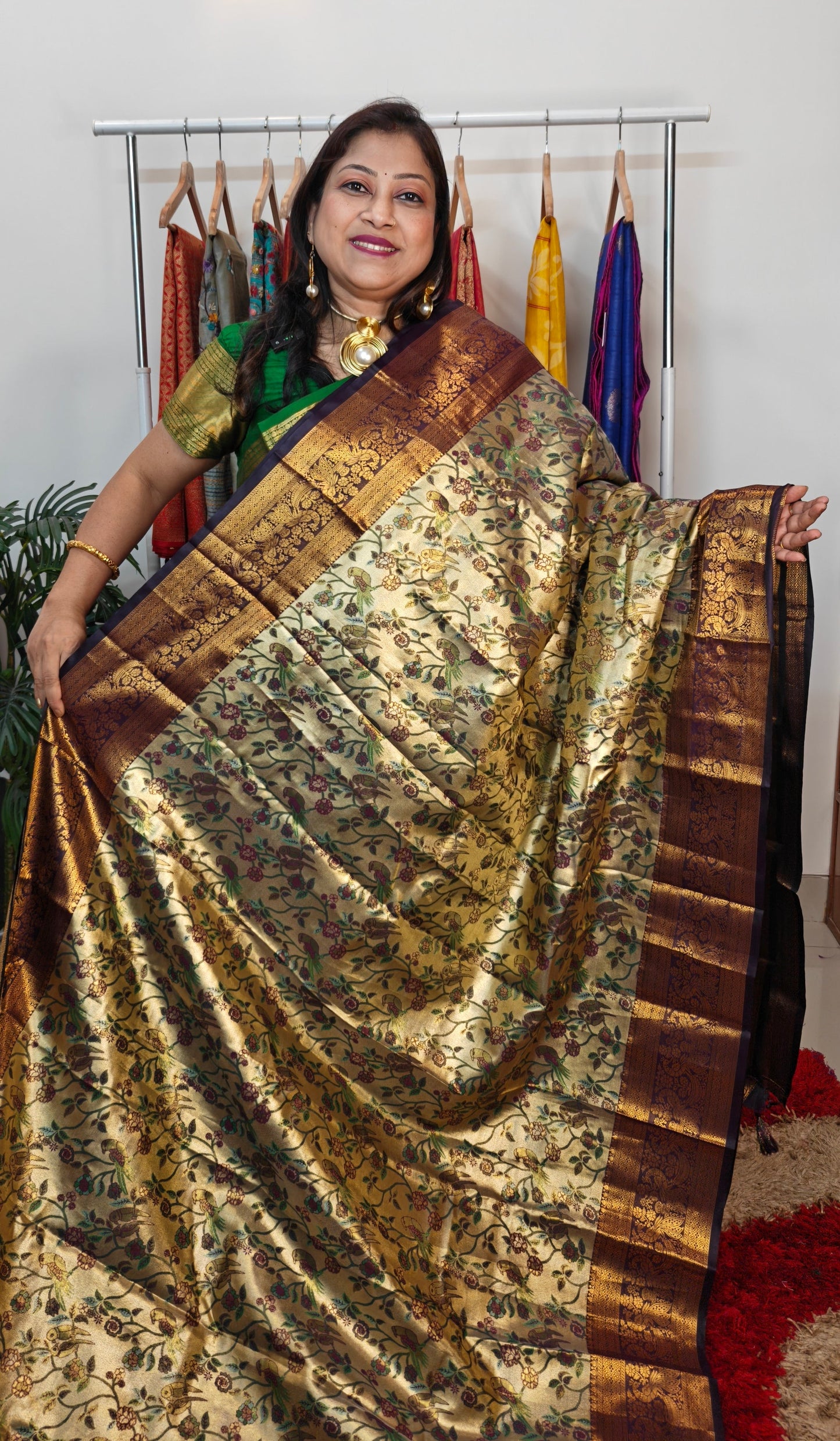 Semi Tissue Kanjeevaram Silk Saree