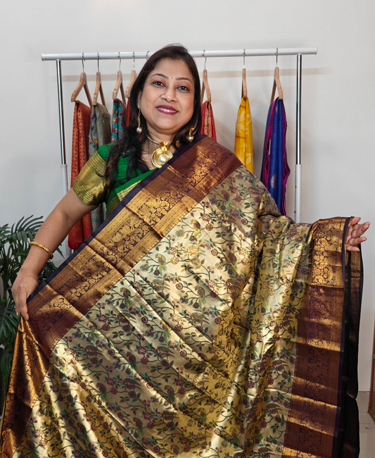 Semi Tissue Kanjeevaram Silk Saree