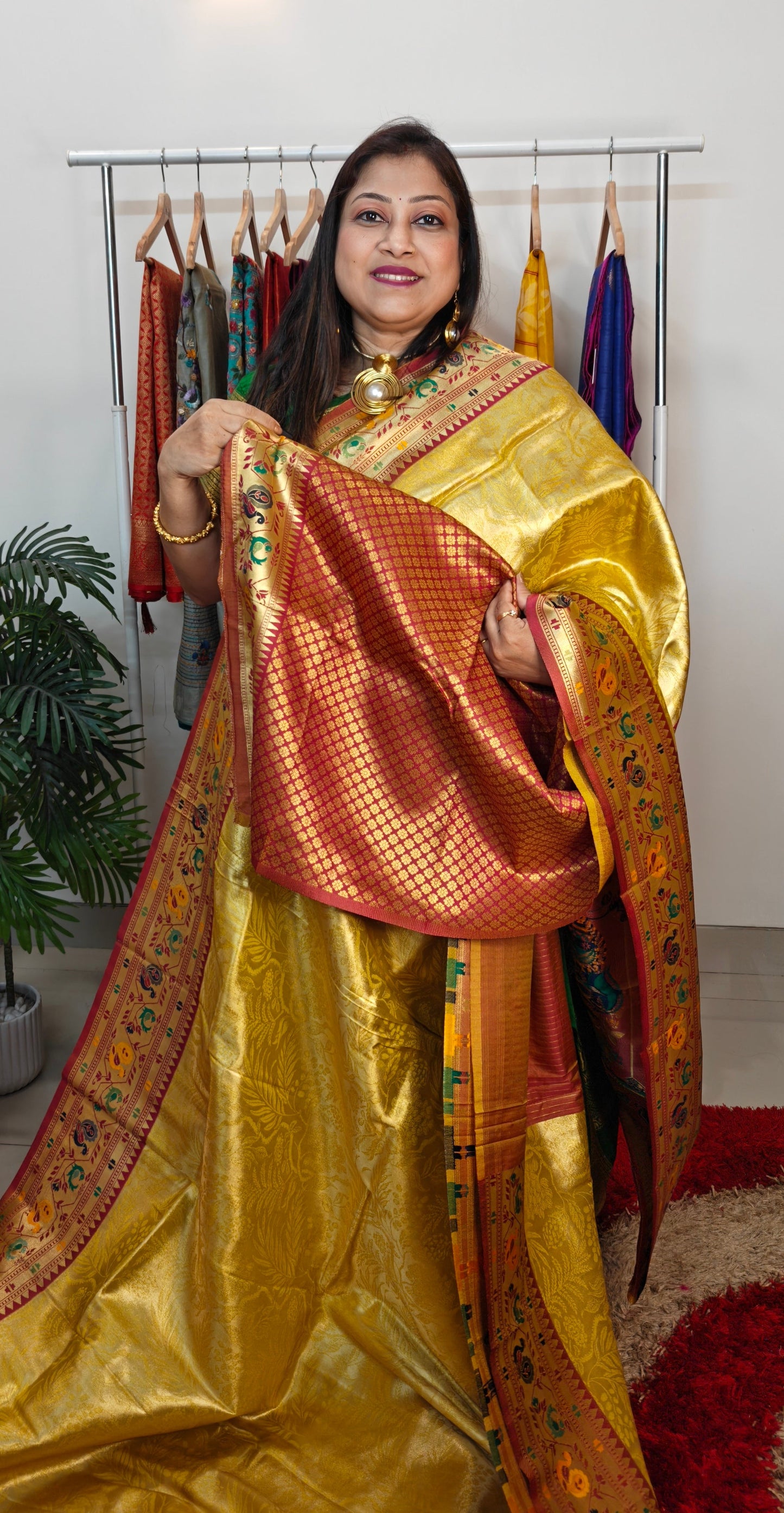 Semi Tissue Paithani Silk Saree