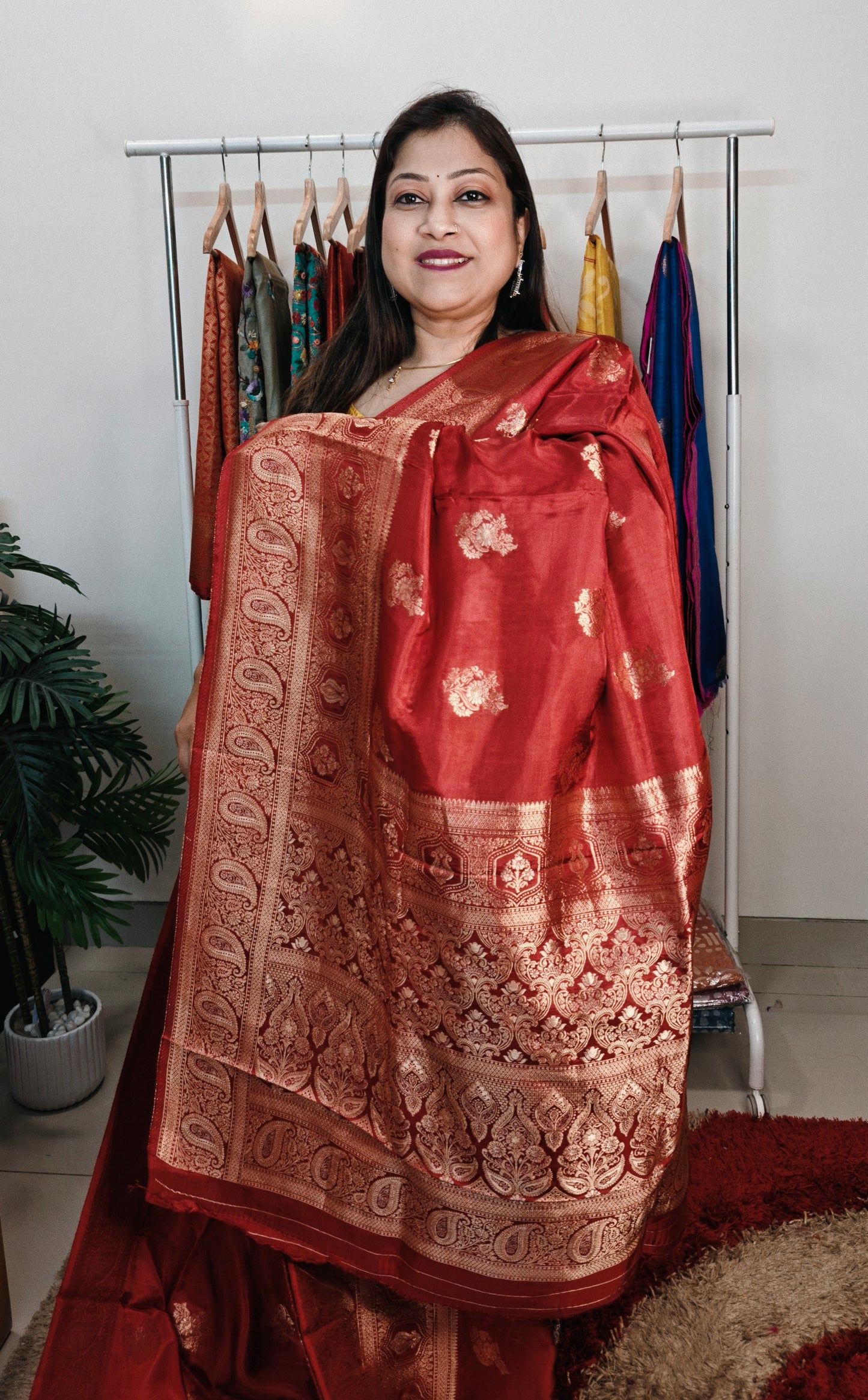 Sold out Semi Mashru Katan Banarasi
