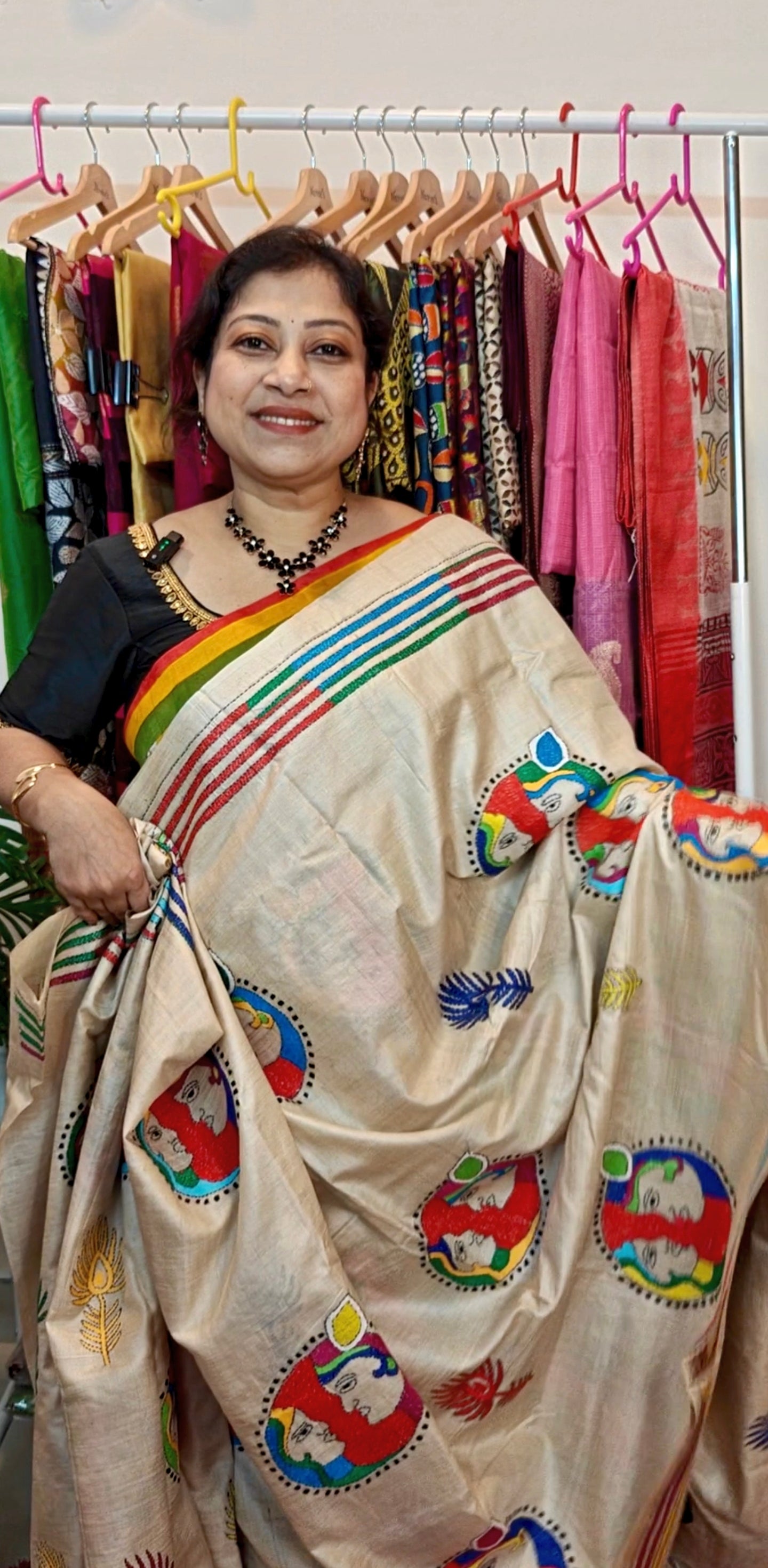 Pure Tussar Gachi By Gachi Silk Kantha Saree