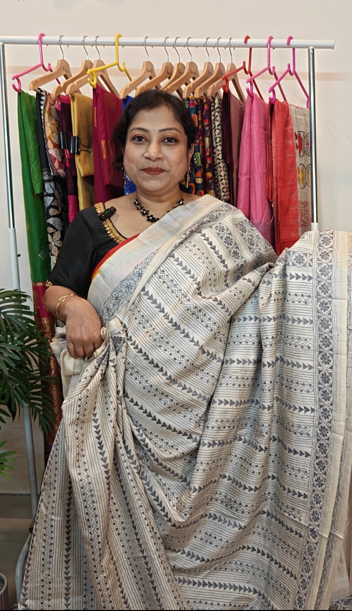 Pure Tussar Kanthastitch Saree – Heritage in Every Thread