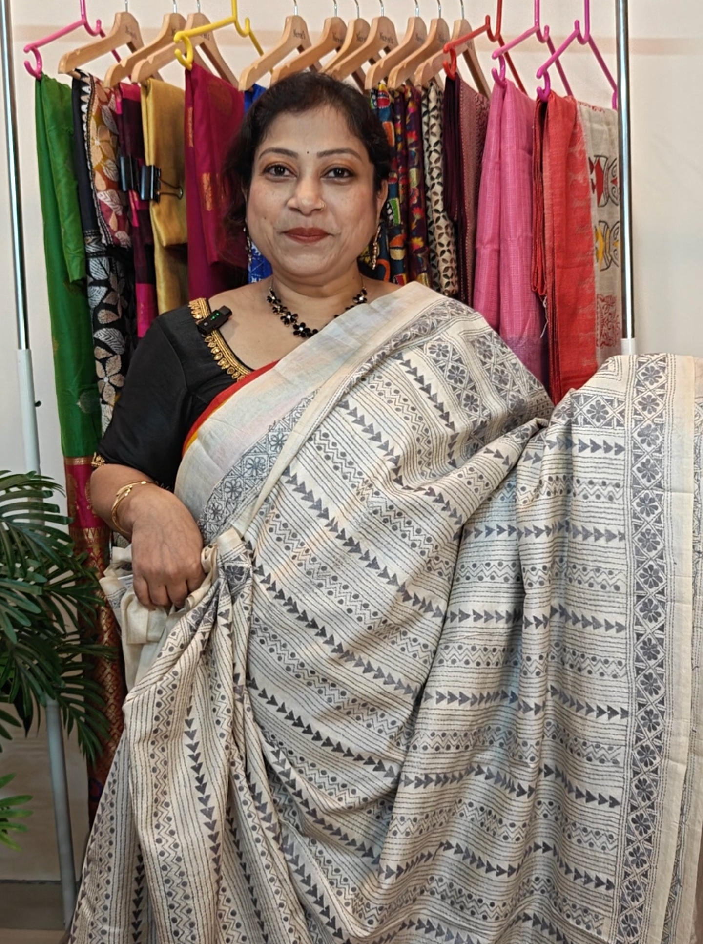 Pure Tussar Kanthastitch Saree – Heritage in Every Thread