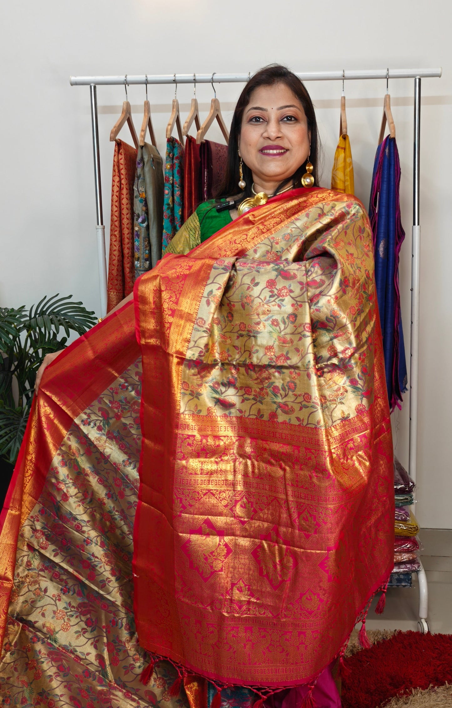 Semi Tissue Kanjeevaram Silk Saree