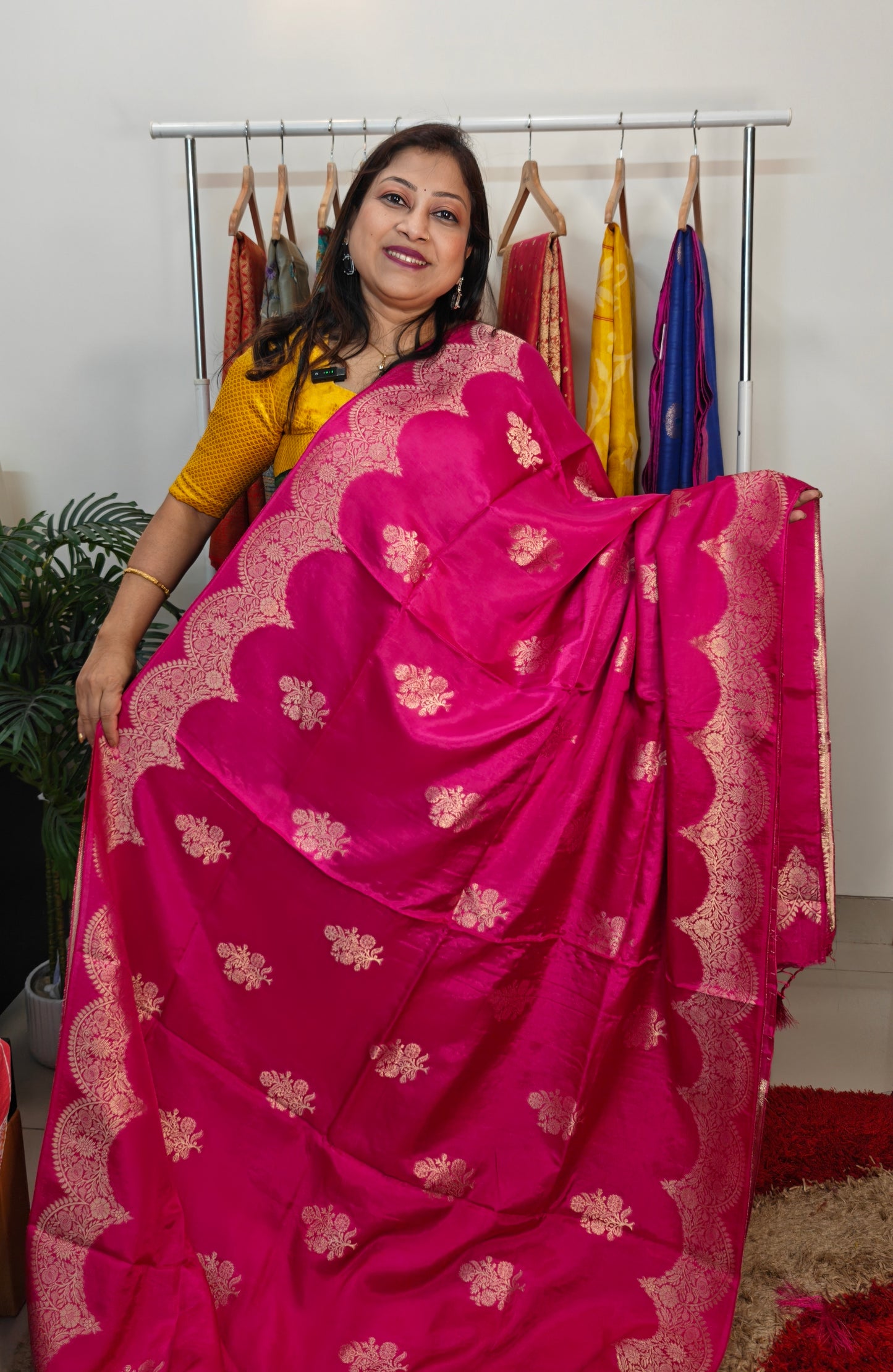 Sold out Semi Mango Silk Saree