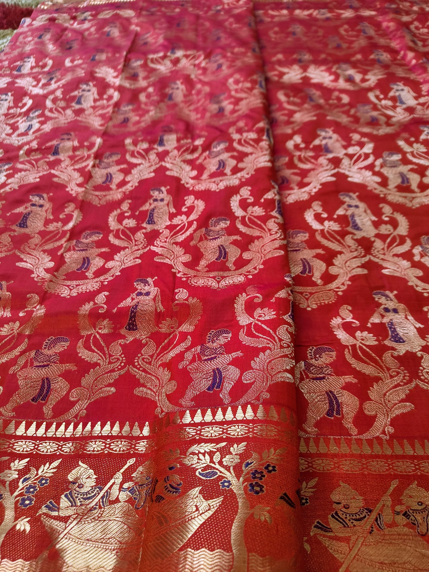 Pure Swarnachari 4-Ply Saree, Dual-Tone Authentic – A Tale of Elegance and Tradition