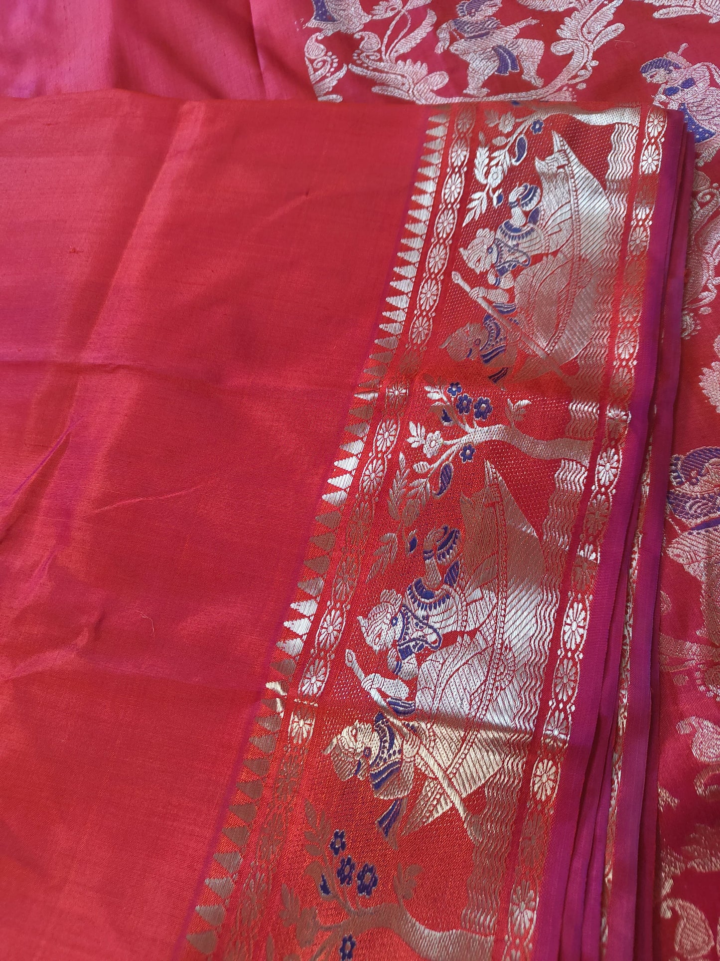 Pure Swarnachari 4-Ply Saree, Dual-Tone Authentic – A Tale of Elegance and Tradition