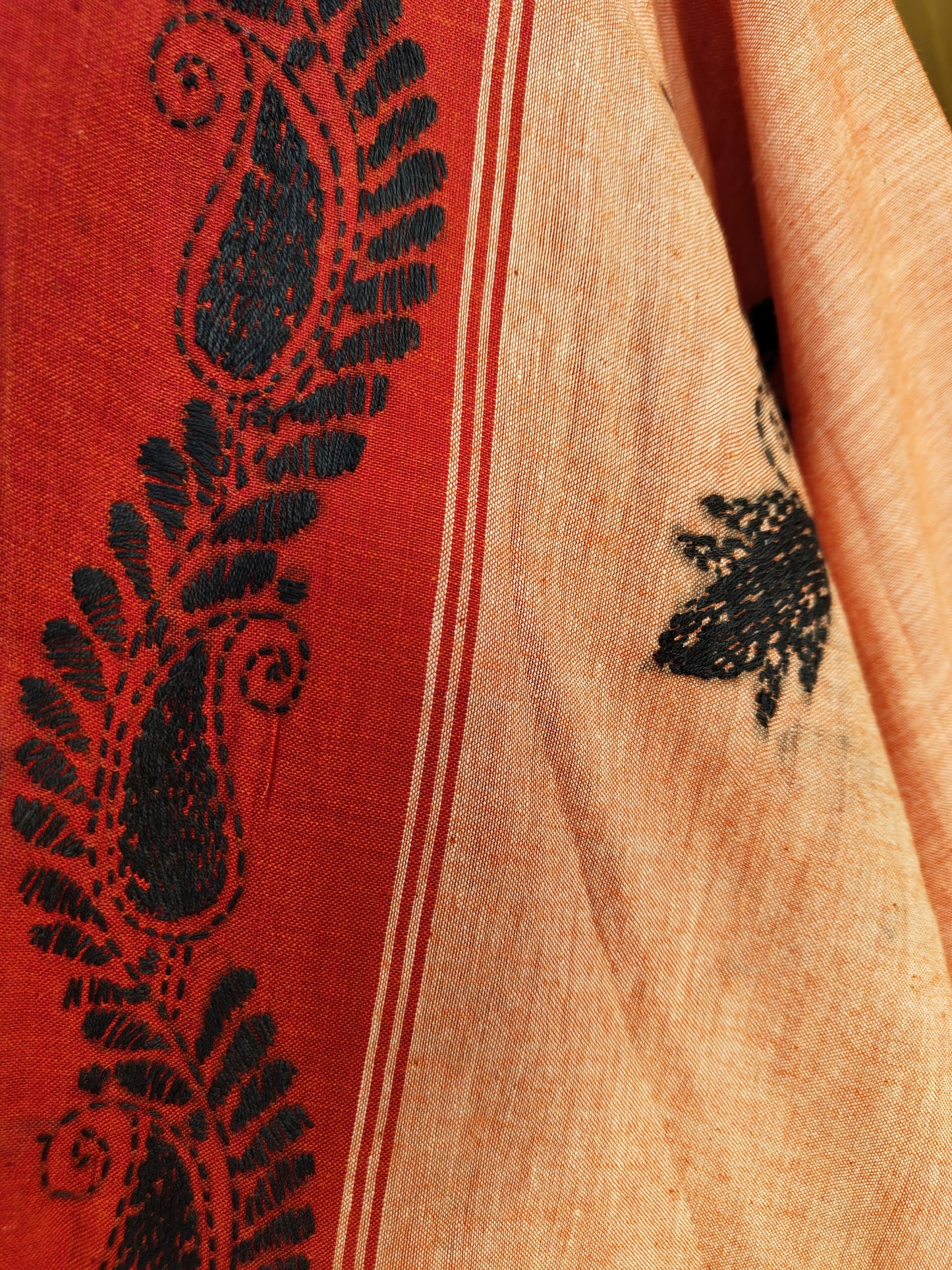 Pure Khadi cotton kantha Saree- A Blend of Elegance and Comfort