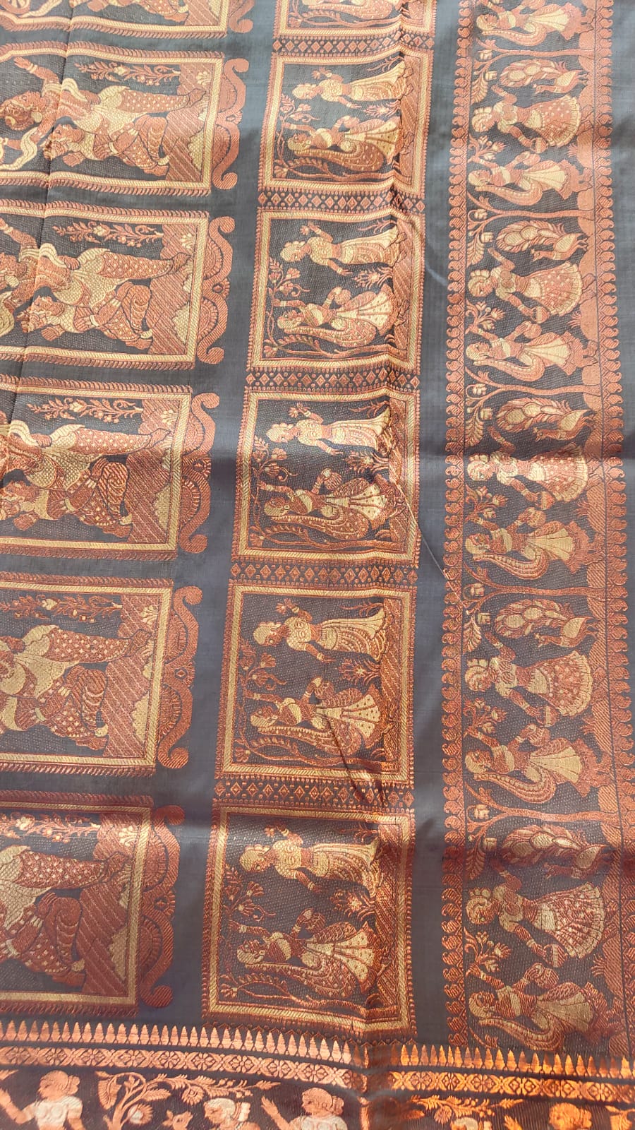 Sold Out Pure Swarnachari 4-Ply Saree, Dual-Tone Authentic – A Tale of Elegance and Tradition-Sold in USA