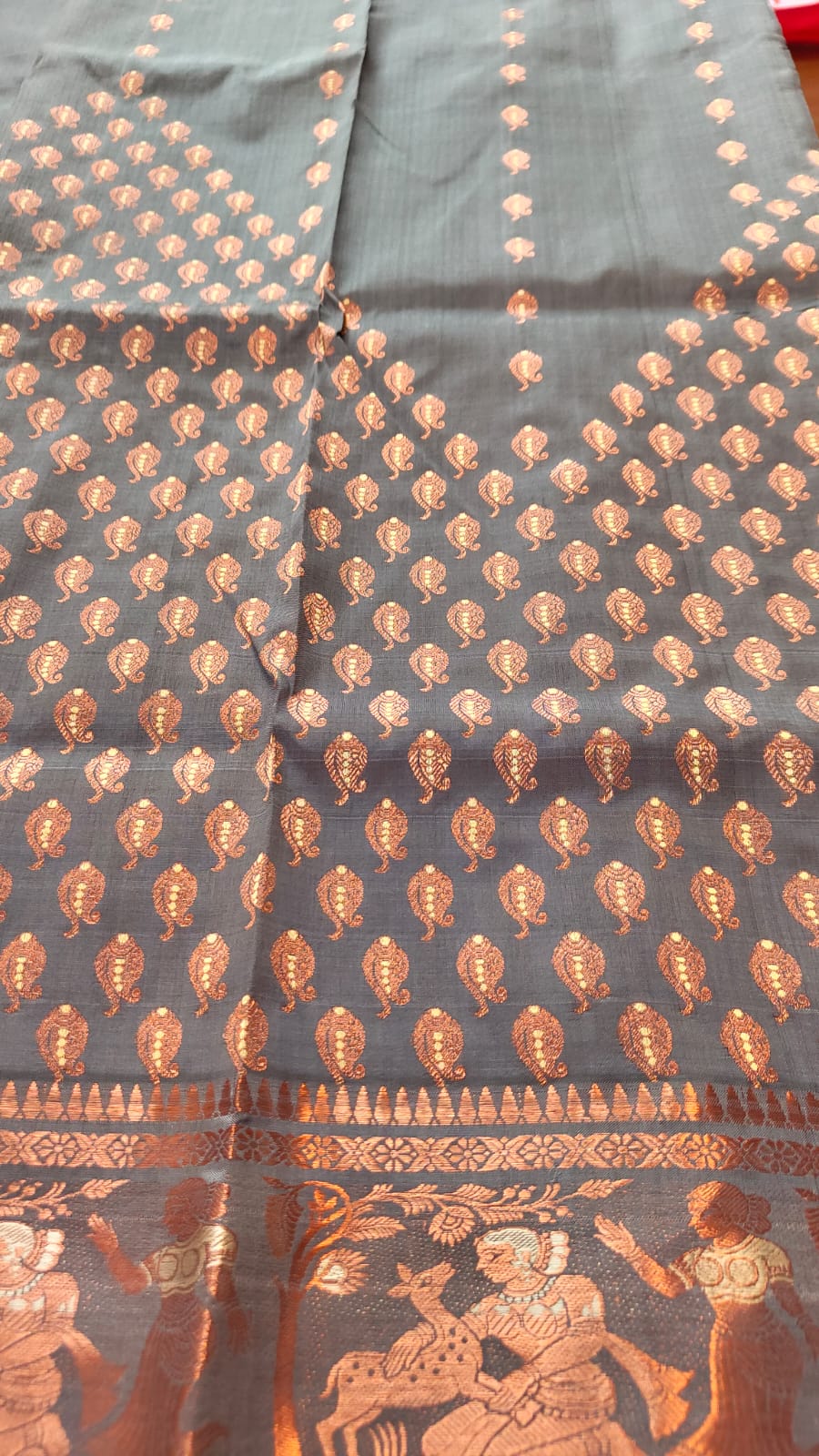 Sold Out Pure Swarnachari 4-Ply Saree, Dual-Tone Authentic – A Tale of Elegance and Tradition-Sold in USA